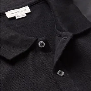 Alexander McQueen Shirts Black Alexander Mcqueen Polo Shirt